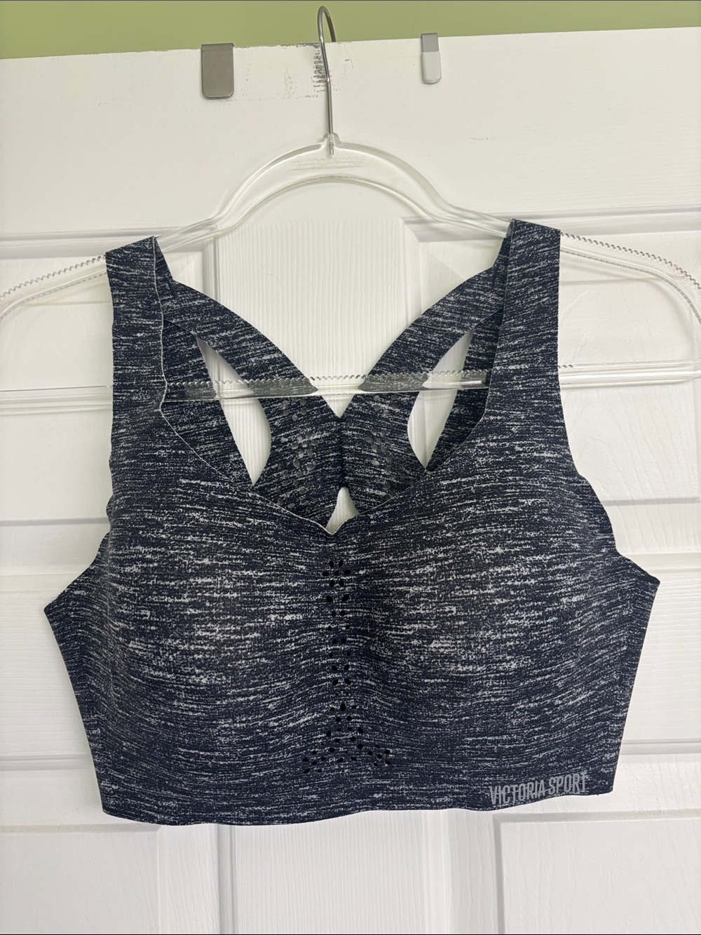 Victorias Secret Heathered Black Sports Bra 36C